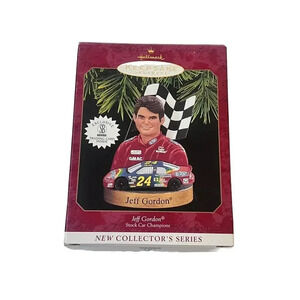 Jeff Gordon #24 Hallmark Christmas Ornament Stock Car Champions 1997 w/ Card